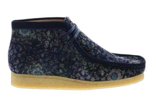 Clarks Originals Wallabee Boot Navy Velvet