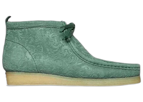 Clarks Originals Wallabee Boot END. Oxford Flowers Green