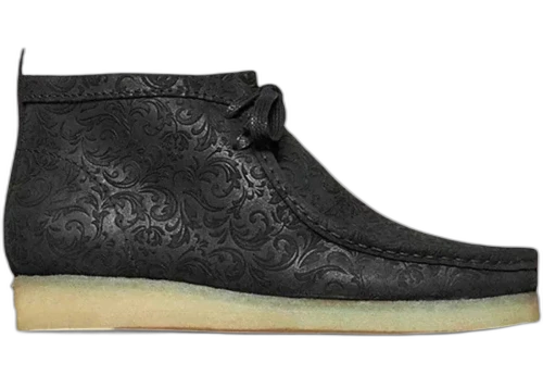 Clarks Originals Wallabee Boot END. Oxford Flowers Black