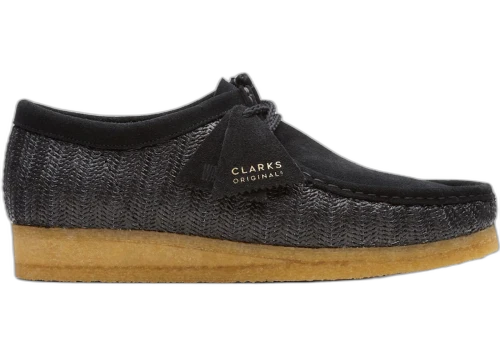 Clarks Originals Wallabee Black Raffia Txt