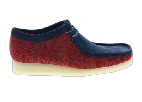 Clarks Originals Wallabee Boot Red Fabric