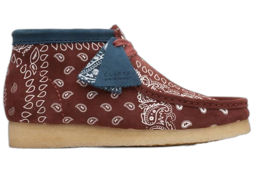 Clarks Originals Wallabee Boot Brick Paisley