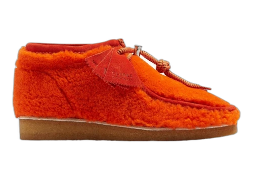Clarks Originals Wallabee Boot Moncler 1952 Orange Shearling