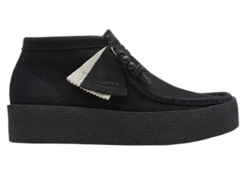 Clarks Originals Wallabee Cup Boot Black Nubuck (Women's)