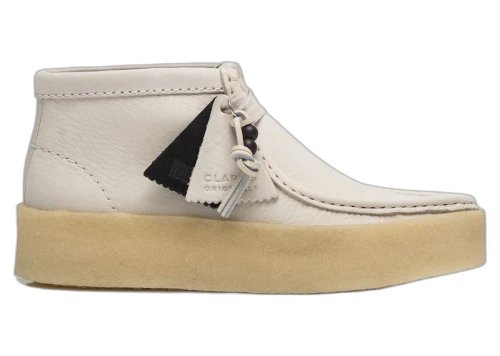 Clarks Originals Wallabee Cup Boot White Nubuck (Women's)