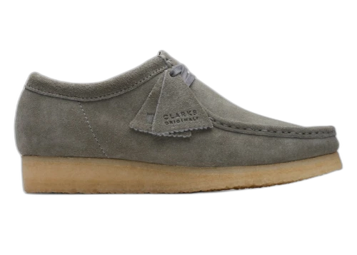 Clarks Originals Wallabee Boot Grey Suede Crepe