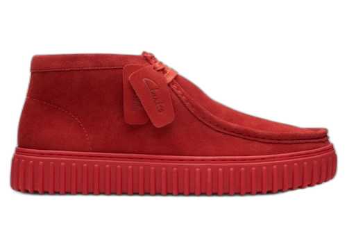 Clarks Originals Torhill Hi Red Suede