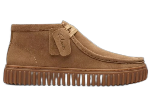 Clarks Torhill Hi Dark Sand Suede
