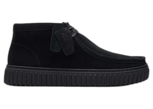 Clarks Torhill Hi Black Suede