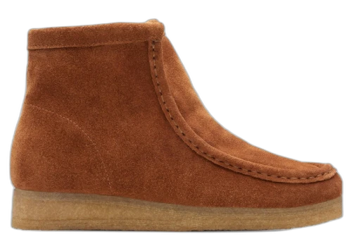 Clarks Originals Wallabee Hi Caramel Warmlined Suede (Women's)