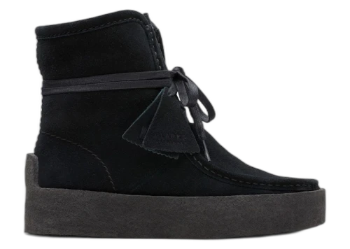 Clarks Originals Wallabee Cup Hi Black Leather (Women's)