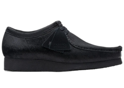 Clarks Originals Wallabee Black Pony Hair