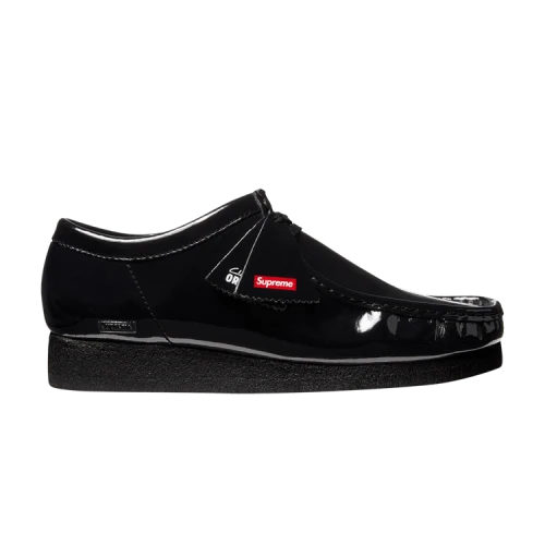Clarks Supreme x Wallabee 'Patent Leather Pack - Black'