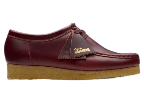 Clarks Originals Wallabee Deep Red Damson Leather (Women's)