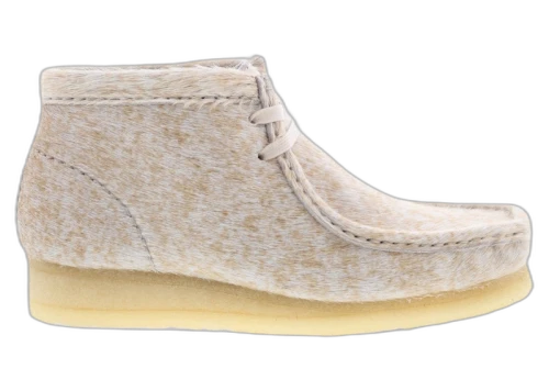 Clarks Originals Wallabee Boot Speckled Hair On Leather (Women's)