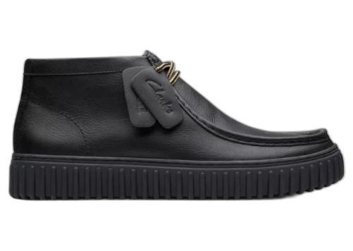 Clarks Torhill Hi Black Leather