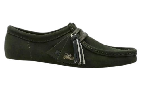 Clarks Originals Wallabee Forest Green Suede (Women's)