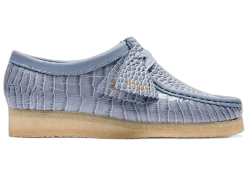 Clarks Originals Wallabee Croc Powder Blue (Women's)