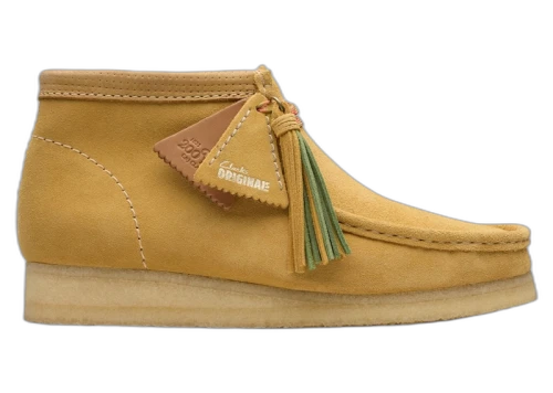 Clarks Originals Wallabee Boot Golden Tan Suede