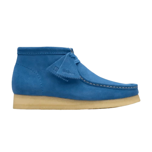 Clarks Originals Wallabee Boot Blue Suede