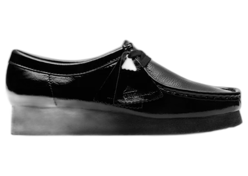 Clarks Wallabee Black Patent (Women's)