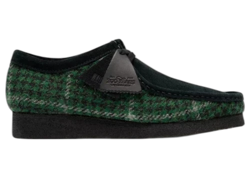 Clarks Originals Wallabee Harris Tweed Pack Green