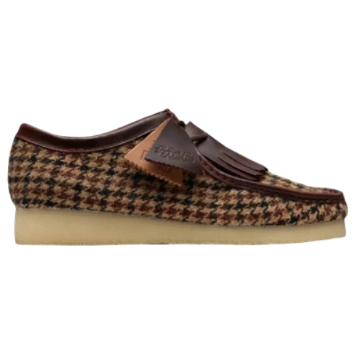 Clarks Originals Wallabee Harris Tweed Pack Brown