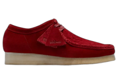 Clarks Originals Wallabee Dark Red Suede