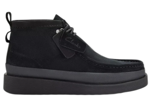 Clarks Wallabee FTR2 Hi Black Suede