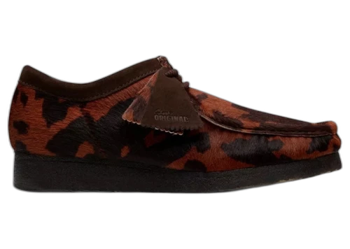 Clarks Originals Wallabee Brown Cow Print