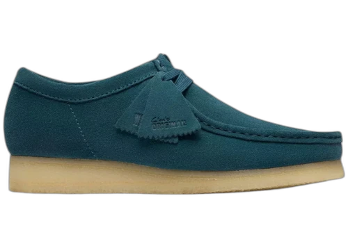 Clarks Originals Wallabee Mid Blue Suede