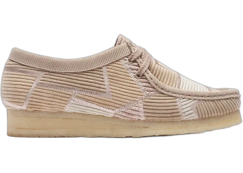 Clarks Originals Wallabee Aleali May Beige Corduroy Patchwork (Women's)