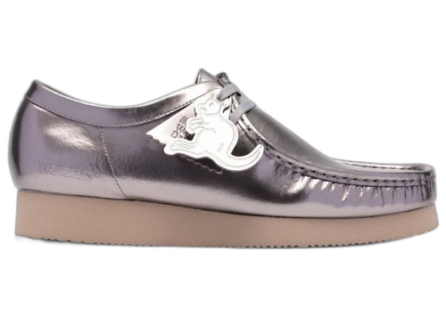 Clarks Originals Wallabee 2604 Silver Patent