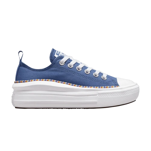 Converse Chuck Taylor All Star Move Platform Low GS 'Friendship Bracelet - Washed Indigo'
