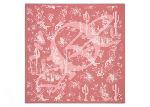 Dior x CACTUS JACK Bandana Pink/White
