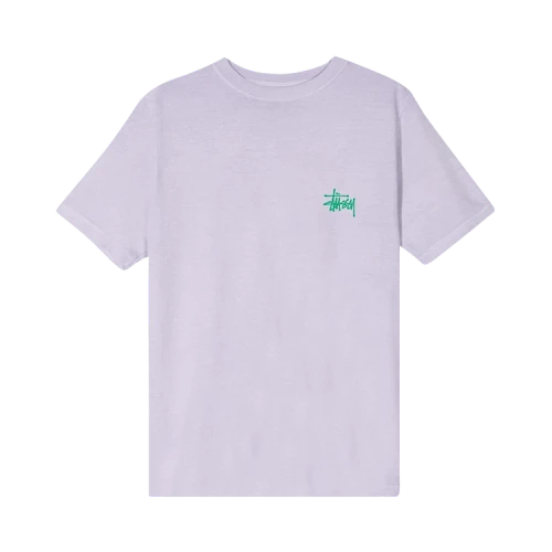 Stussy Basic Stussy Pigment Dyed Tee 'Lavender'