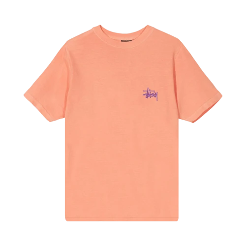 Stussy Basic Stussy Pigment Dyed Tee 'Neon Orange'