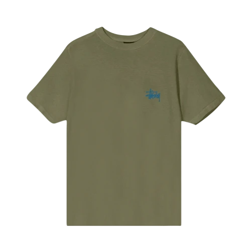 Stussy Basic Stussy Pigment Dyed Tee 'Olive'
