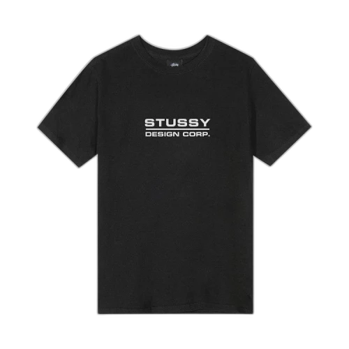 Stussy Design Corp. Pigment Dyed Tee 'Black'