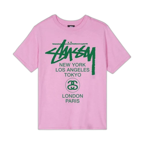 Stussy World Tour Tee 'Pink'