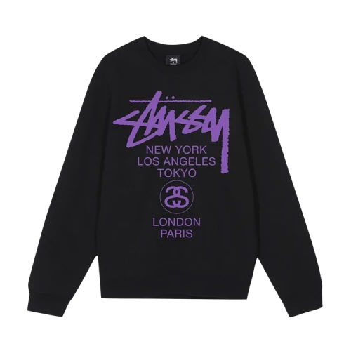 Stussy World Tour Crew 'Black/Purple'