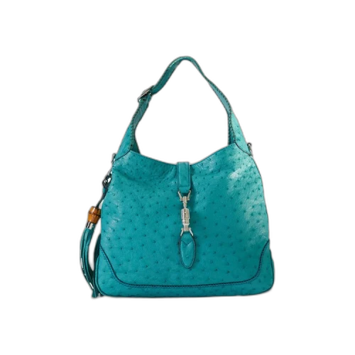 Gucci Jackie Ostrich Bag 'Baltic Blue'