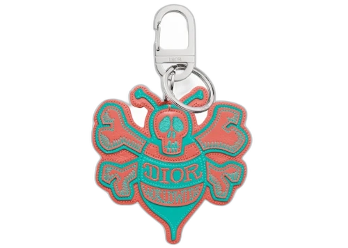 Dior And Shawn Bee Key Ring Pink/Green