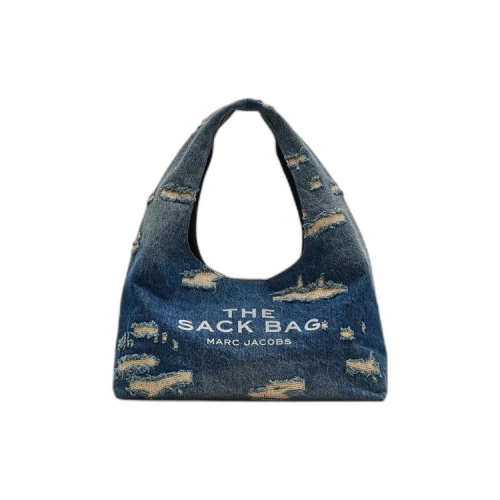 Marc Jacobs Rip and Repair Denim Sack Punk Indigo