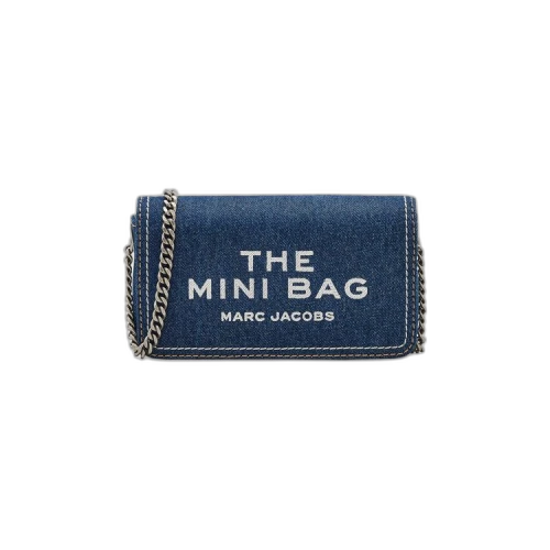 Marc Jacobs The Mini Denim Chain Items SLG Bag Dark Wash