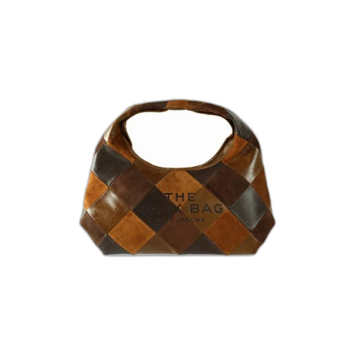 Marc Jacobs The Suede Patchwork Sack Bag Brown Multi