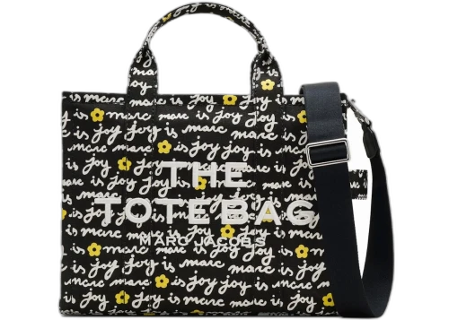 Marc Jacobs The Medium Marc Is Joy Canvas Tote Bag Black Multi