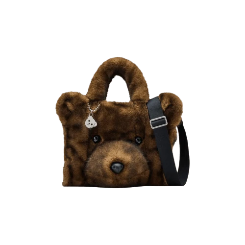 Marc Jacobs The Medium Tote Teddy Bear Tote Bag Ebony
