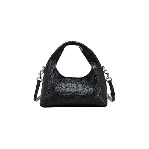 Marc Jacobs The Micro Crossbody Sack Leather Bag Black