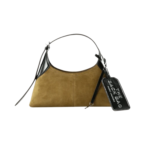 Marc Jacobs The Belted Suede Sack Small Bag 'Hazelnut'